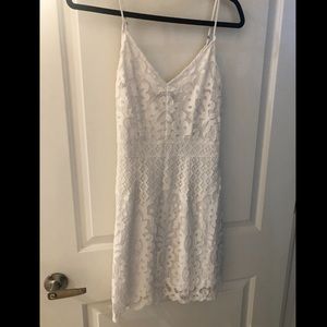 White A&F dress